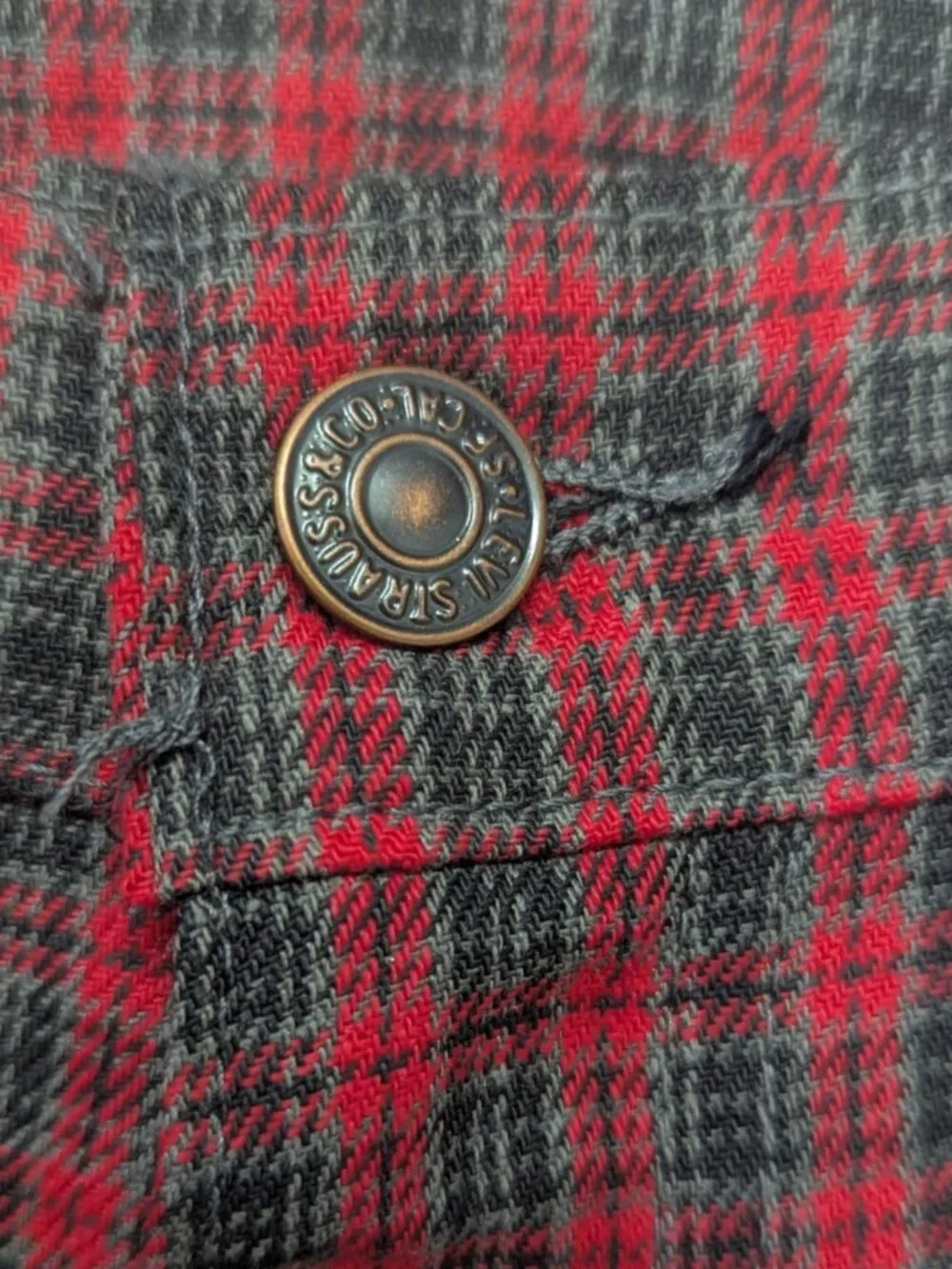 Vintage 1970s LEVI'S STA-PREST SLACKS Red PLAID Pants 30 X 32 White Tab